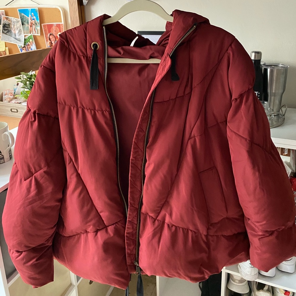 Free people coat worn once!